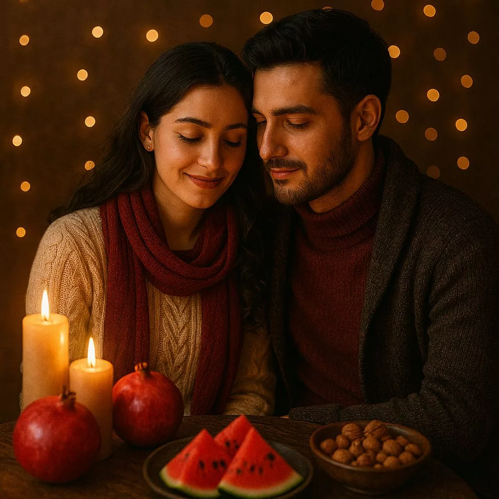 1766085631 117 بهترین پرامپت های شب یلدا برای ساخت عکس‌های یلدایی با.webp