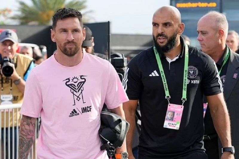 توقف اینتر میامی جلوی چشم مسی عکس