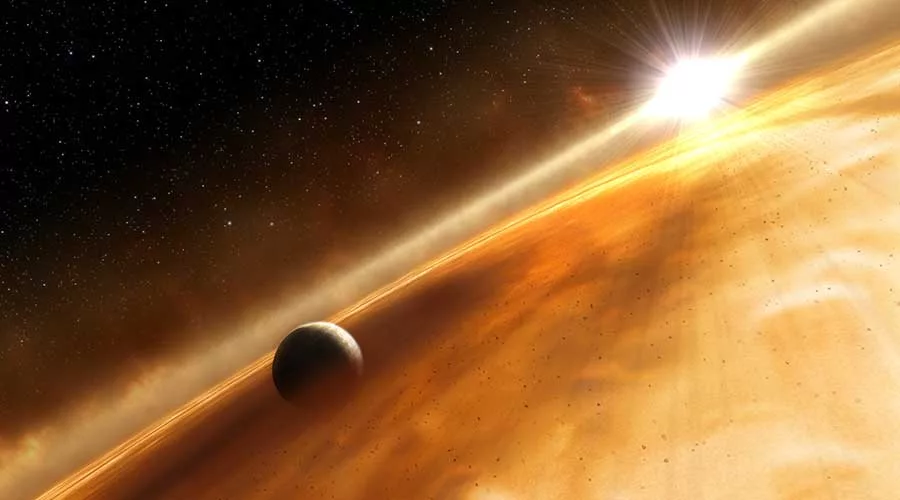 1701130645 تلسکوپ هابل برای اولین‌بار جو سیاره فراخورشیدی را شناسایی کرد.webp