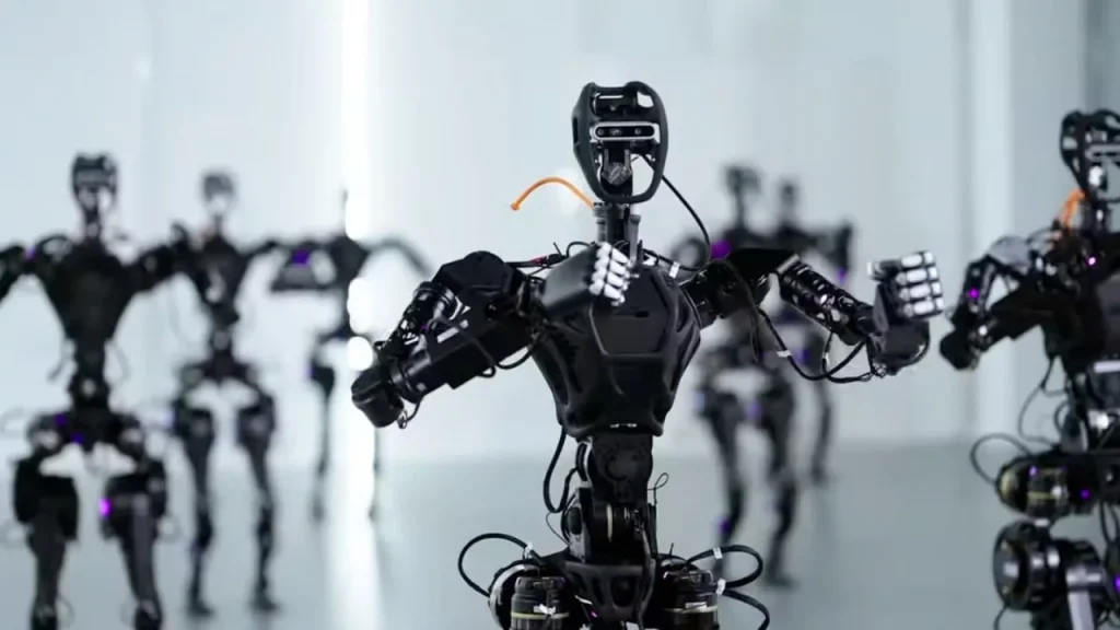 رقصیدن ربات انسان‌نمای GR 1 ویدیو.webp