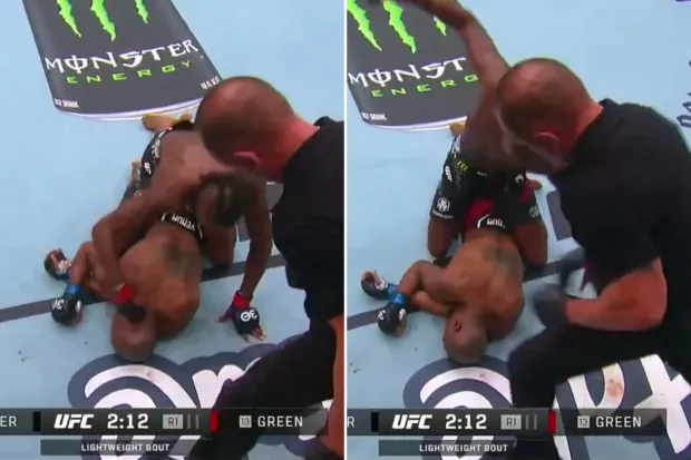 ناک اوت بیرحمانه و داوری ضعیفی که صدای رییس یو اف سی را هم در آورد + ویدئو مبارزه