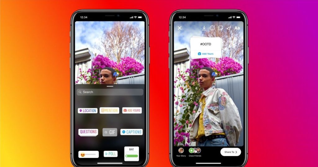اینستاگرام از قالب‌های قابل‌شخصی‌سازی برای Add Yours در استوری‌ها رونمایی