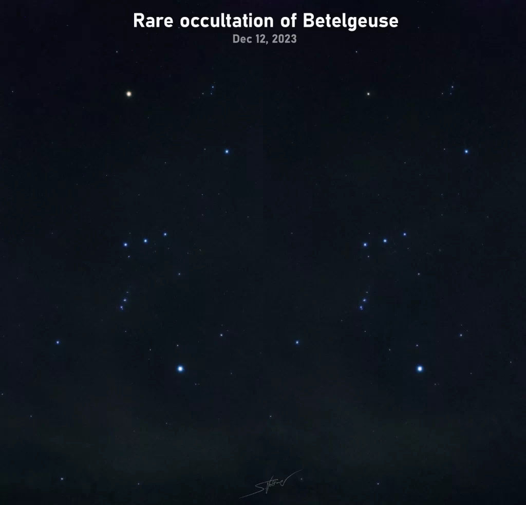 عکس روز ناسا ستاره بتلژوز در سایه.webp