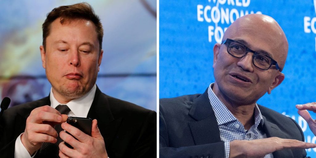 1709020285 ایلان ماسک مستقیماً از ساتیا نادلا خواستار حل مشکل ویندوز