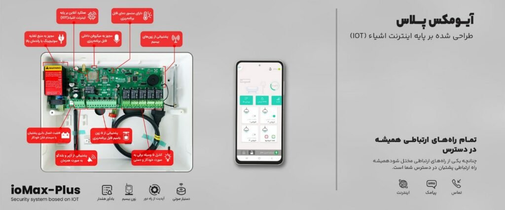 دزدگیر آیومکس پلاس یک هوشمندساز قوی