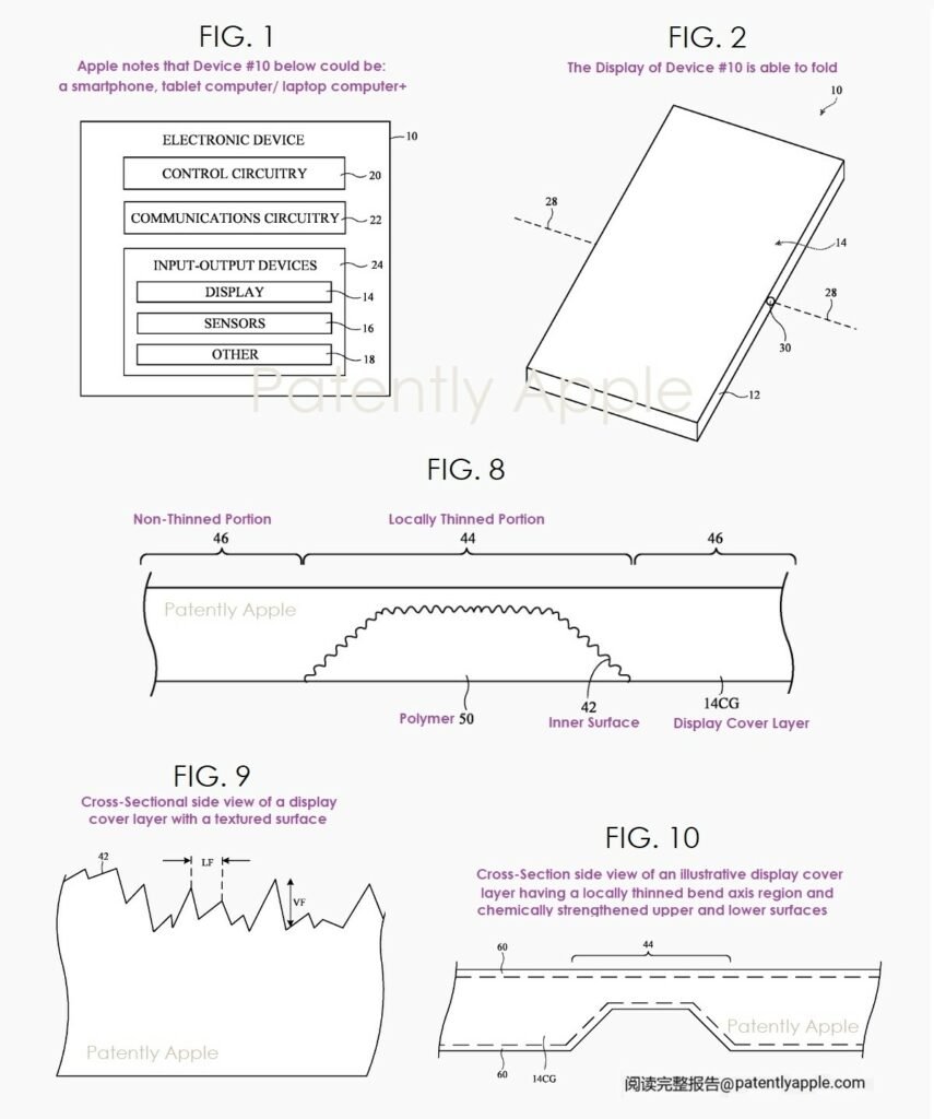 1709947923 721 اپل روی نمایشگر تاشو بدون چین‌خوردگی برای آیفون و آیپد
