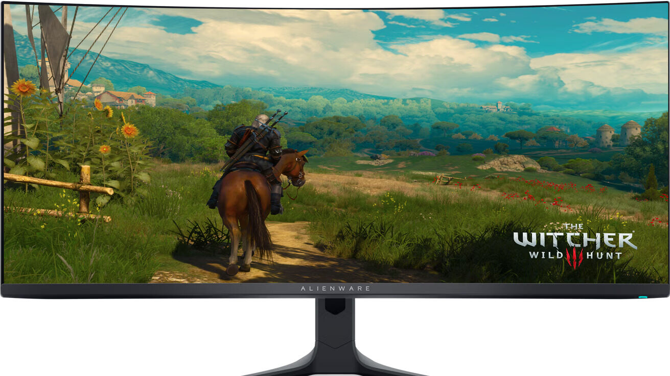 راهنمای خرید بهترین مانیتور گیمینگ_آفتاب وطن 187 مانیتور گیمینگ الین ور مدل Alienware 34 QD-OLED