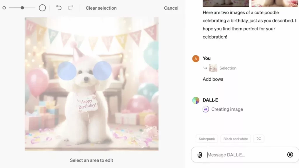 امکان ویرایش عکس DALL E با ChatGPT فراهم شد ویدیو آفتاب.webp