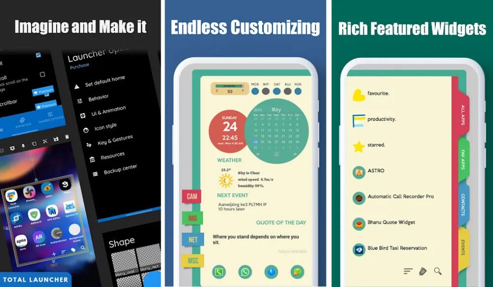 بهترین لانچرهای اندروید | معارفه 15 لانچر دیدنی در سال 2024_آفتاب وطن 166 لانچر اندرویدی Lawnchair 2