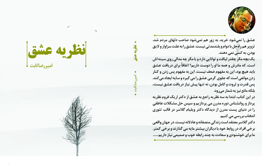  امیررضا ثابت هجدهمین اثر خود را با عنوان " نظریه عشق" منتشر نمود