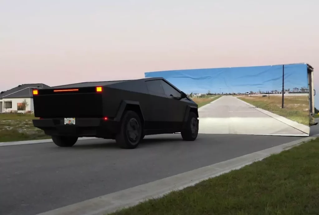 آیا سیستم خودران تسلا می‌تواند دیوارهای جعلی را تشخیص دهد؟ آفتاب.webp