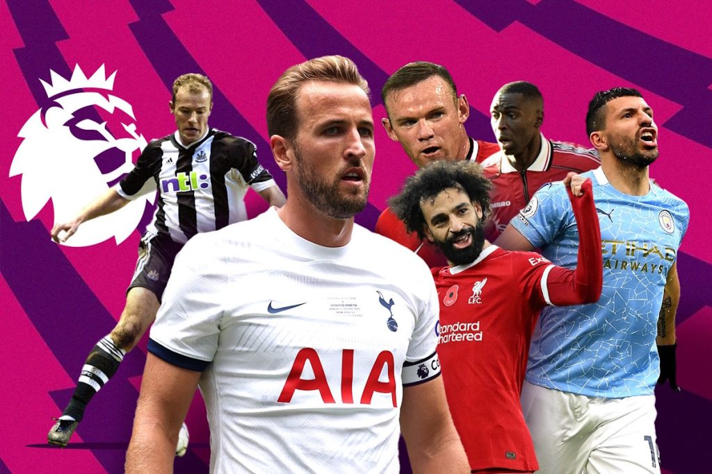 بهترین گلزن تاریخ ۵۱ تیم فوتبالی که سابقه حضور در لیگ برتر انگلیس را داشته‌اند