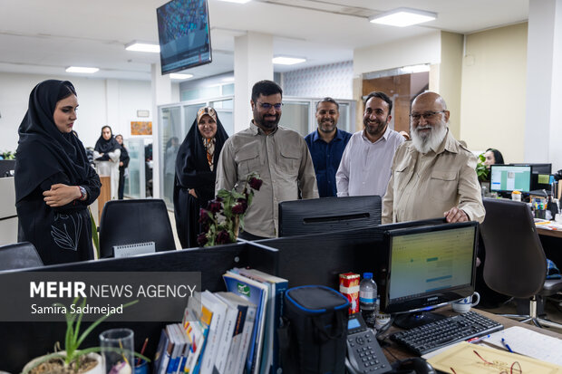 رئیس شورای اسلامی تهران در بازدید از گروه رسانه‌ای مهر