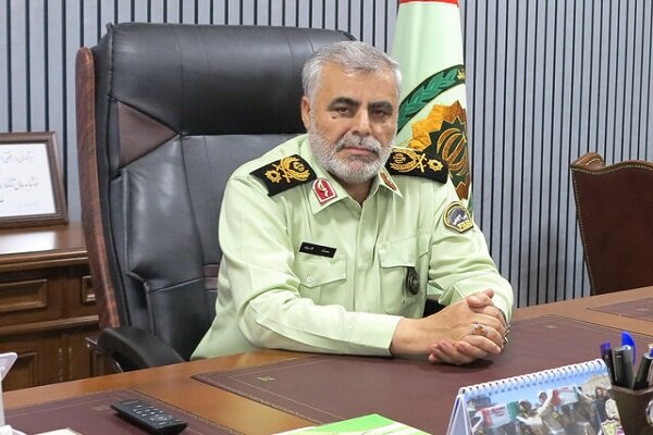سردار محمد قنبری رئیس پلیس آگاهی فراجا در مراسم روز کارآگاه و تجلیل از کارآگاهان برتر کشور که ب